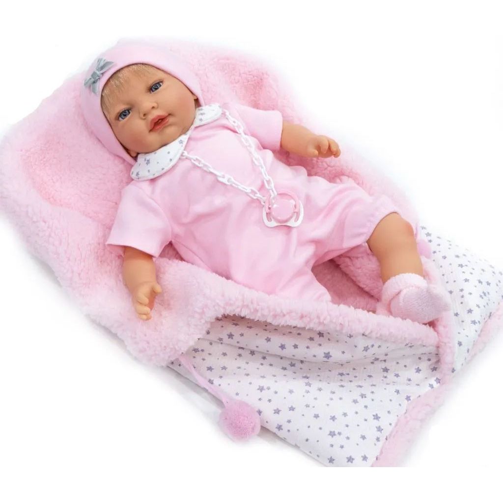 Кукла Nines d`Onil Малышка Nana в розовой одежде, 45 см (7043) - фото 1