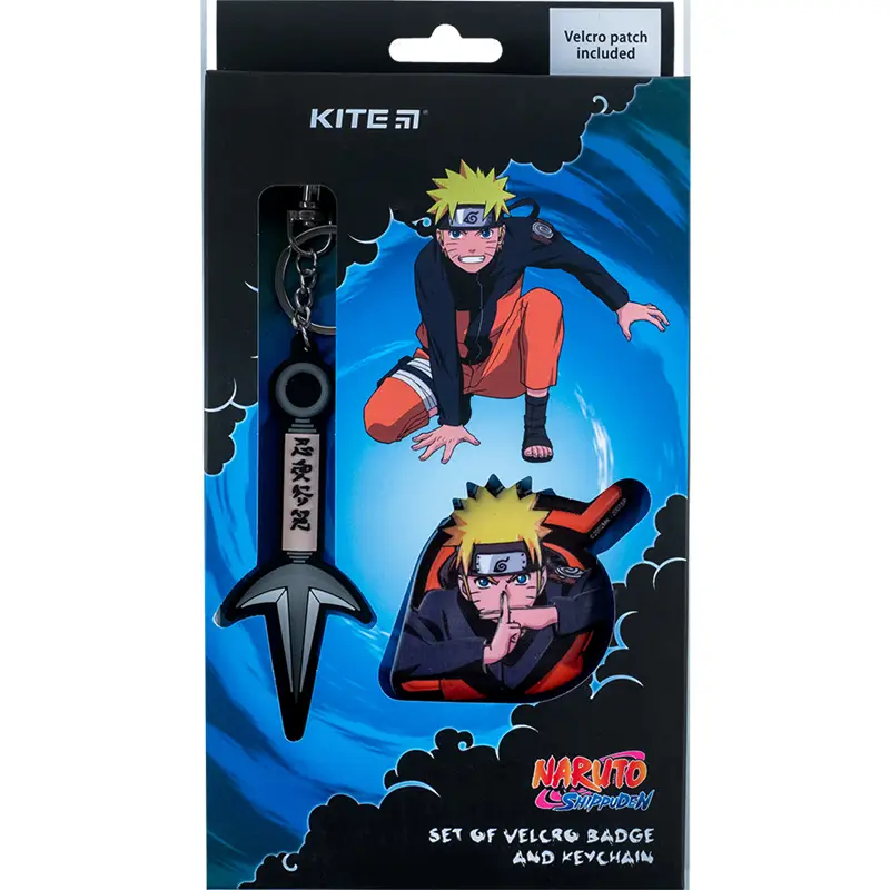 Набір бейдж на липучці та підвіска Kite Naruto NR24-3010-2 - фото 1