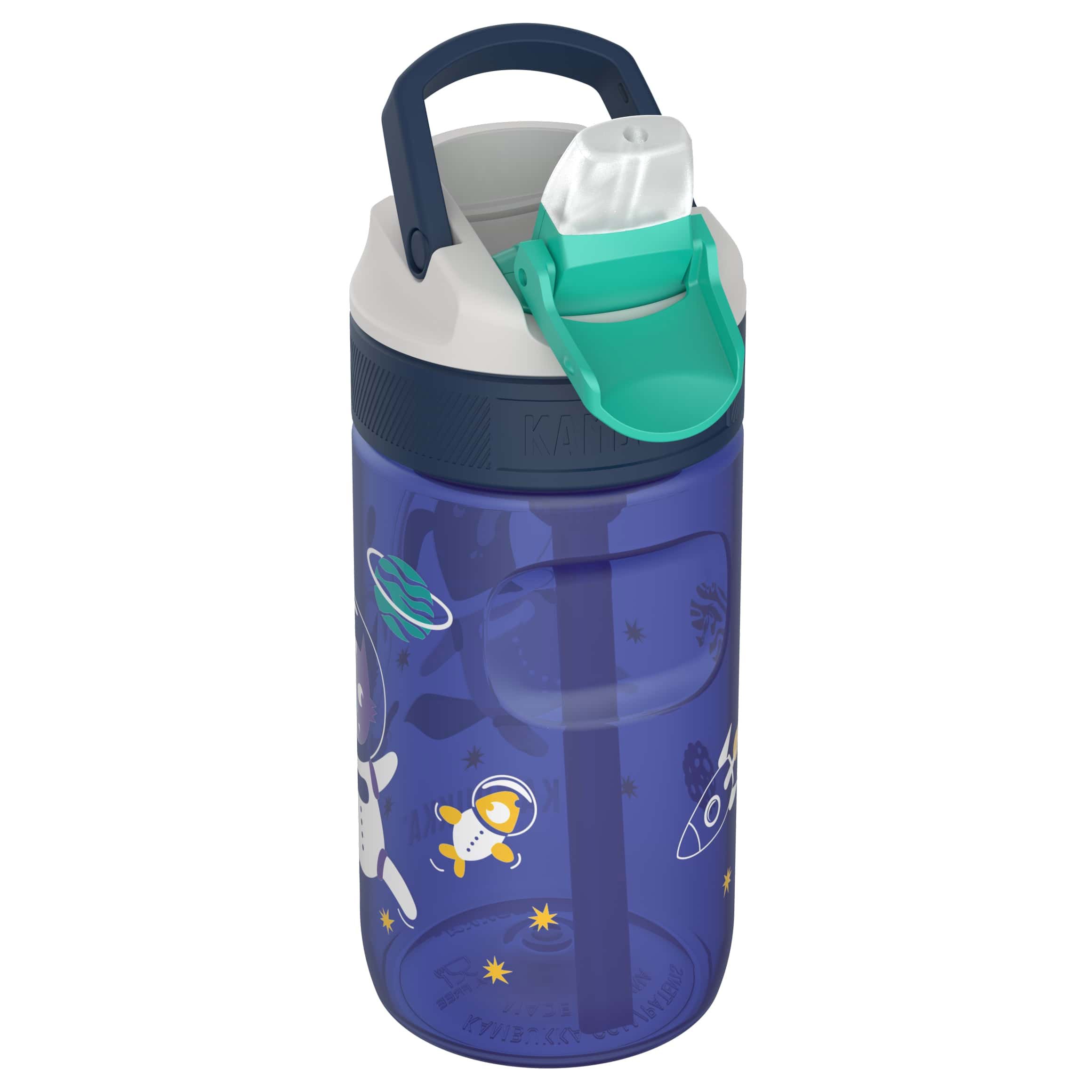 Бутылка для воды детская Kambukka Lagoon Space Animals, 400 мл, синяя (11-04041) - фото 2
