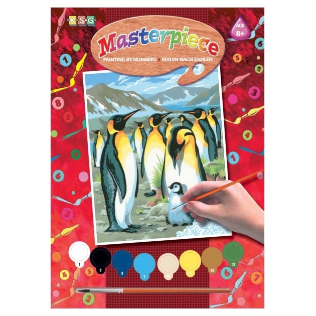 Набор для творчества Sequin Art Рисунок по номерам Junior Пингвины (SA0033) - фото 1