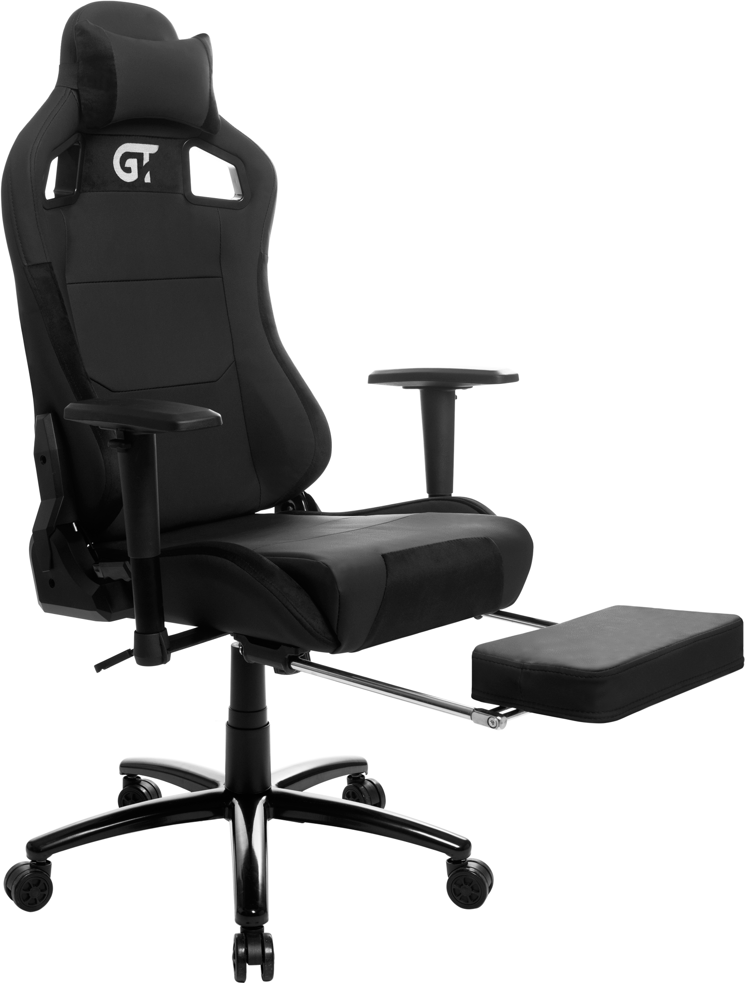 Геймерское кресло GT Racer черное (X-5108 Black) - фото 9