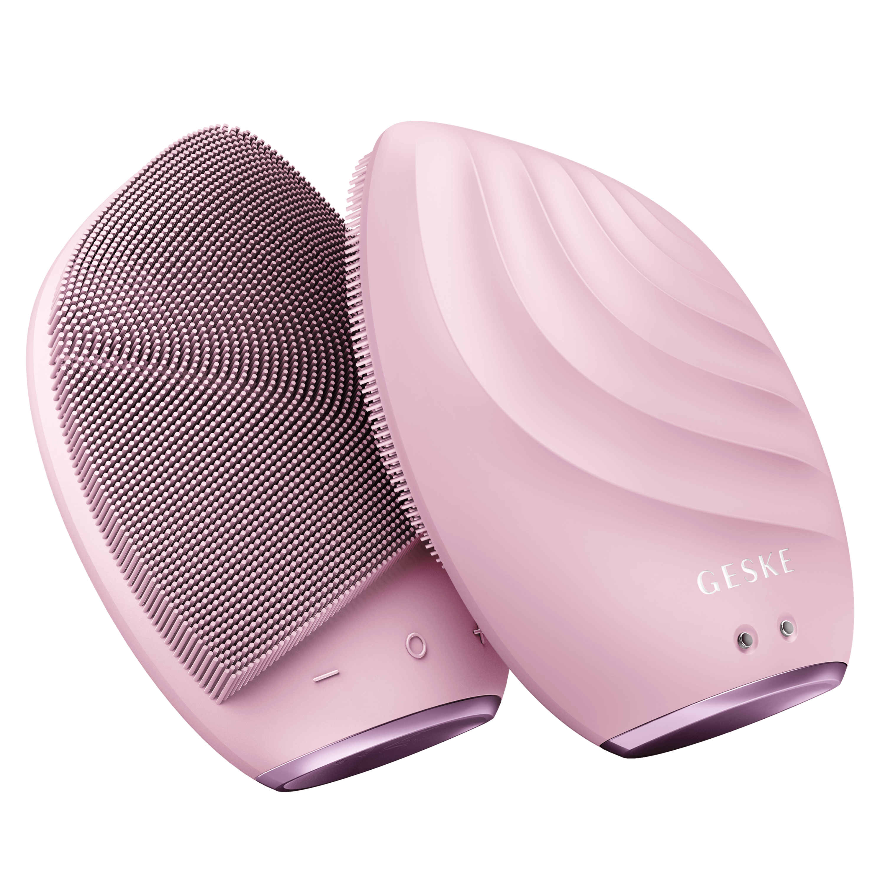 Електронна звукова щітка для обличчя GESKE Sonic Facial Brush 5 в 1 рожева - фото 2