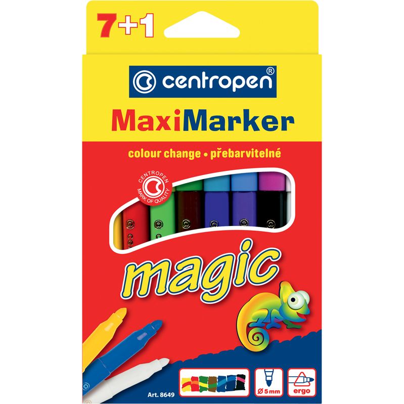 Фломастеры Centropen Magic Maxi 8 шт. (8649/08) - фото 1