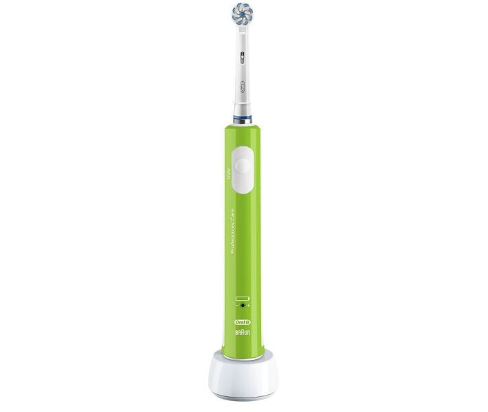 Електрична зубна щітка Oral-B Junior Sensi Ultrathin D16.513.1 м'яка зелена - фото 2