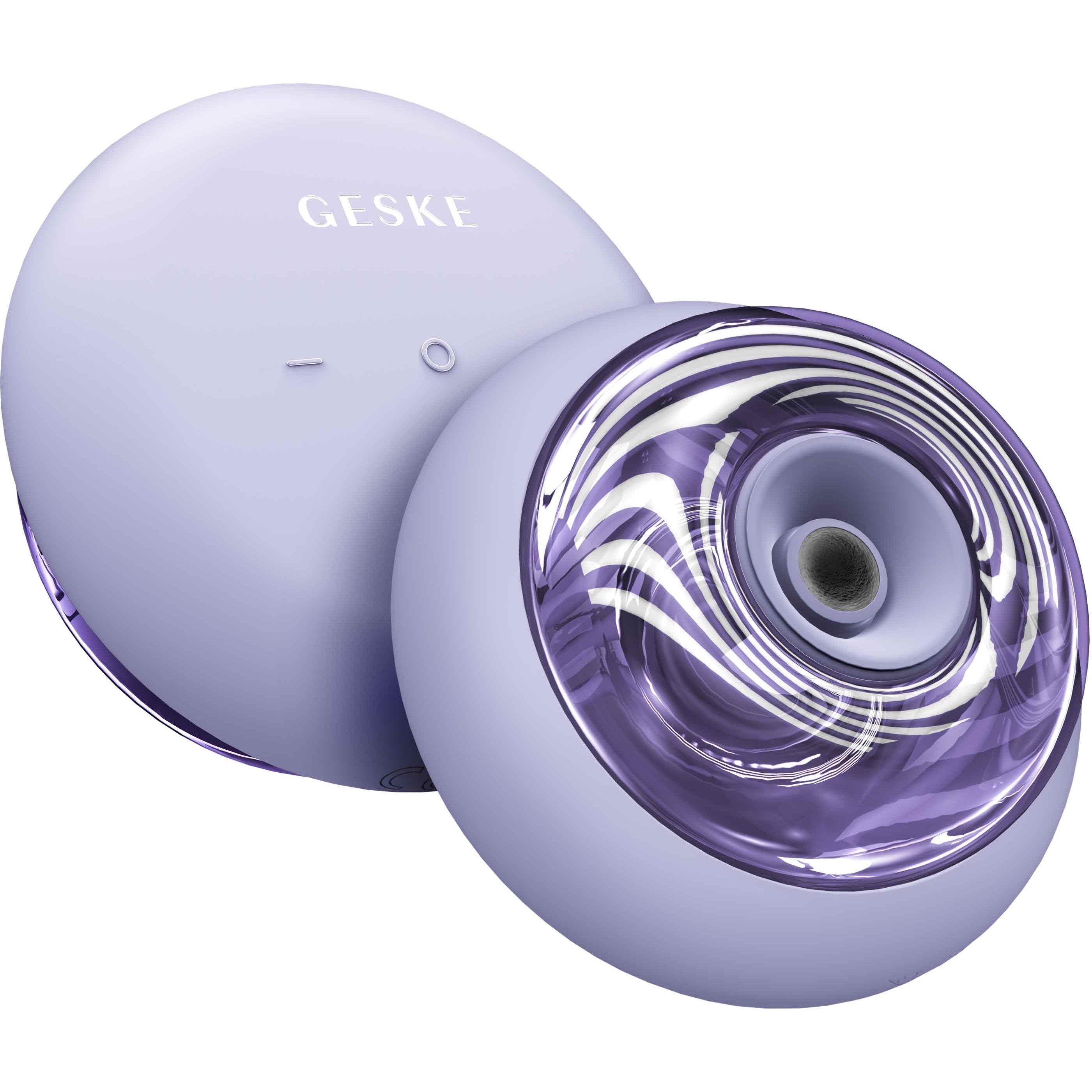 Звуковой массажер для лица и тела GESKE Sonic Cool & Warm Face and Body Massager 9 в 1 фиолетовый - фото 3