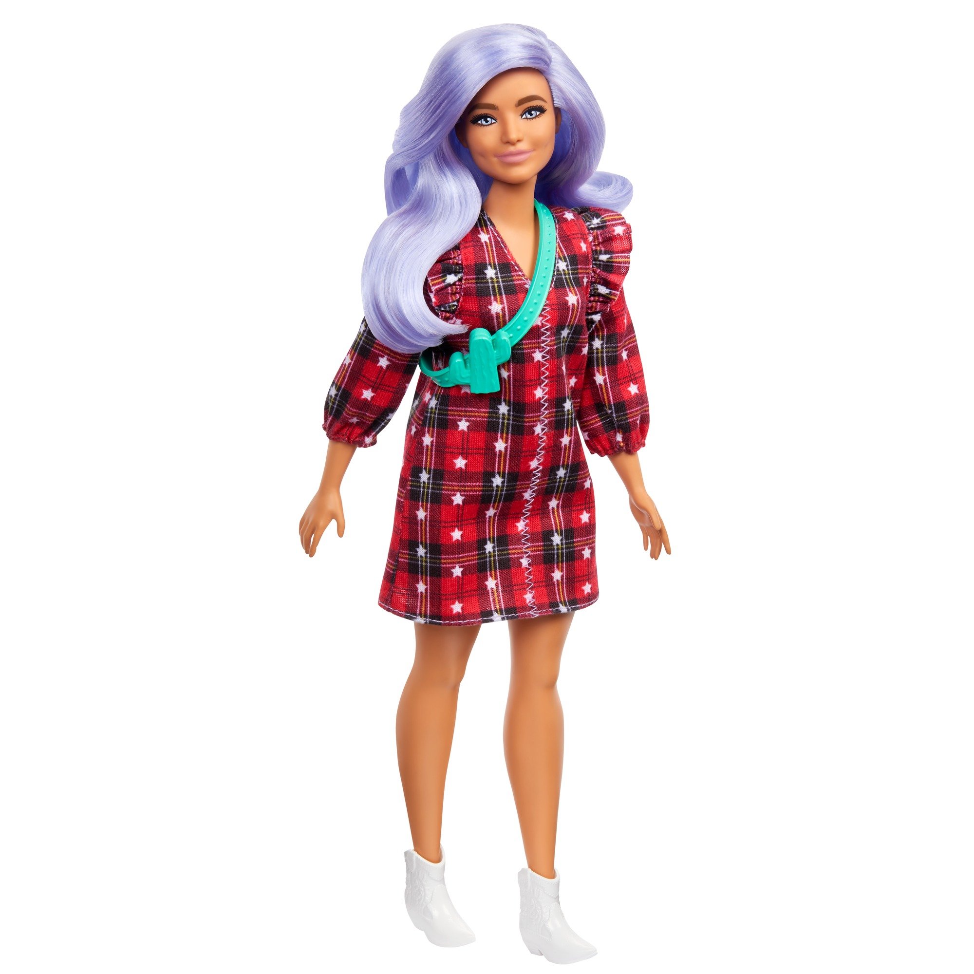 Кукла Barbie Модница в клетчатом платье (GRB49) - фото 2