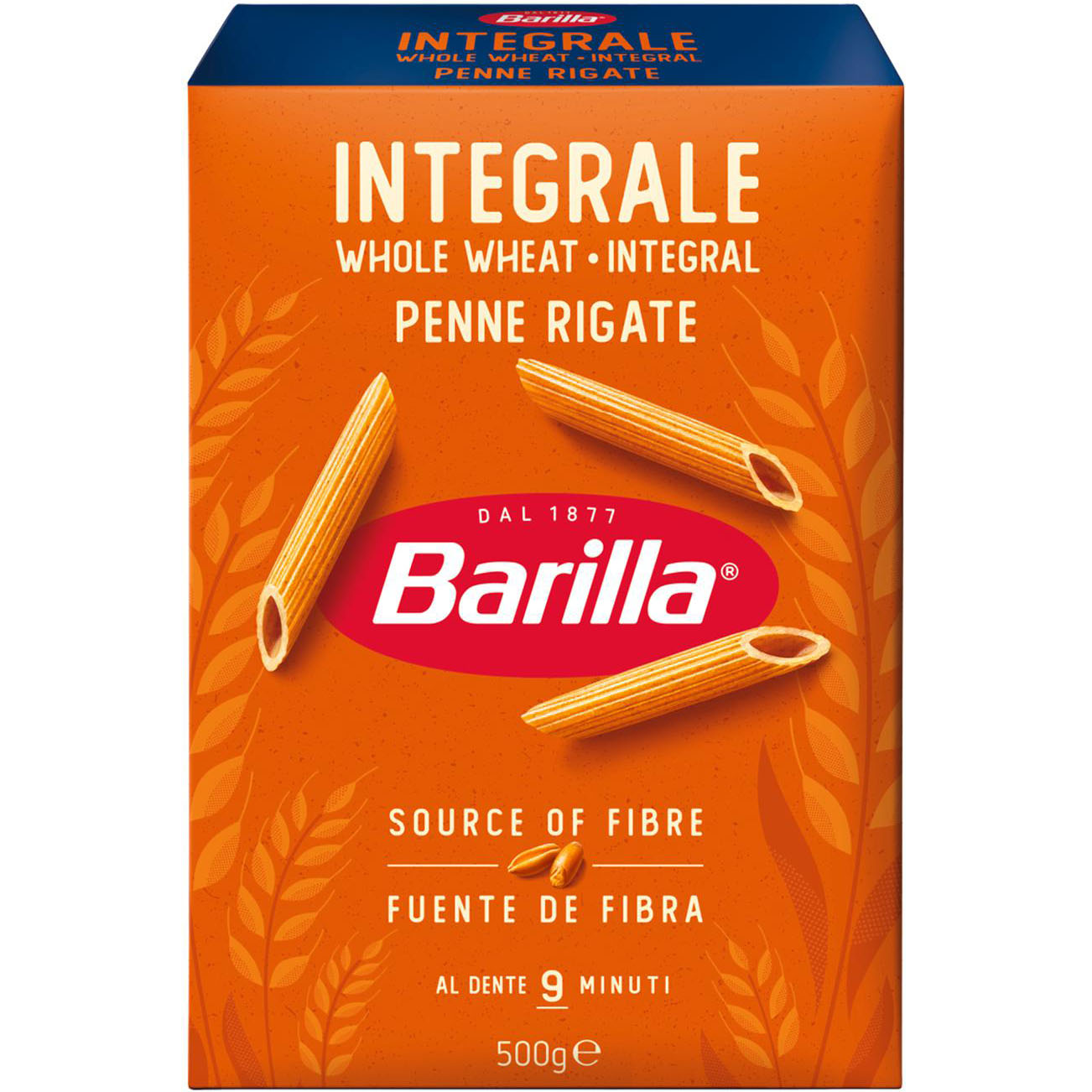Макаронні вироби Barilla Integrale Penne Rigate 500 г - фото 1
