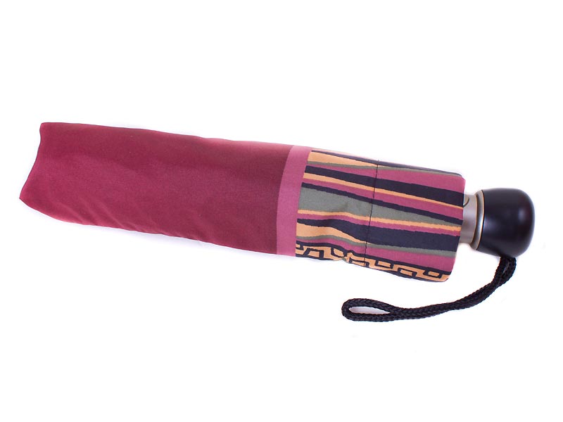 Жіноча складана парасолька напівавтомат Airton 98 см бордова - фото 3
