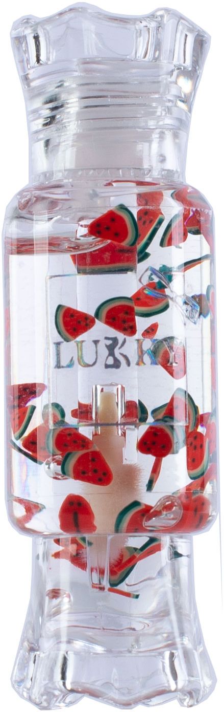 Олійка-блиск для губ Lukky Fruity Kiss з кусочками фруктів кавуна (T21998) - фото 2