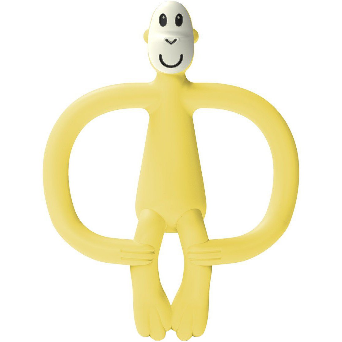 Игрушка-прорезыватель Matchstick Monkey Обезьянка, без хвоста, 11 см, желтая (MM-ONT-013) - фото 1