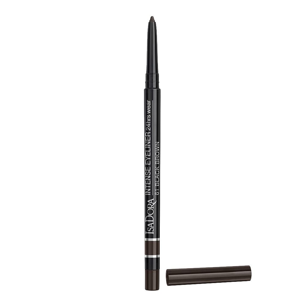 Автоматический карандаш для глаз IsaDora Intense Eyeliner 24 Hrs Wear, тон 61 (Black Brown), 0,35 г (523466) - фото 1