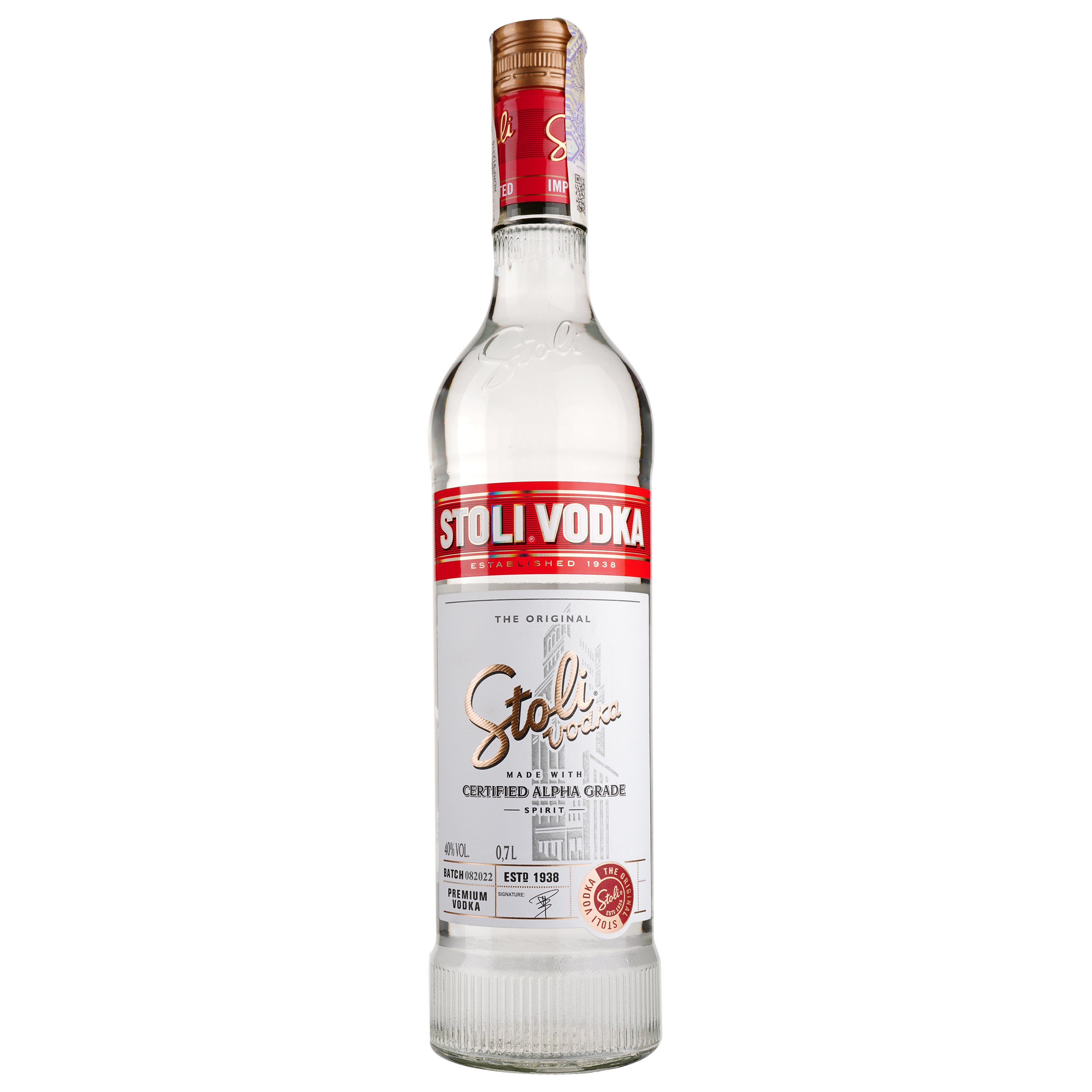Водка Stoli Vodka 40% 0.7 л - фото 1