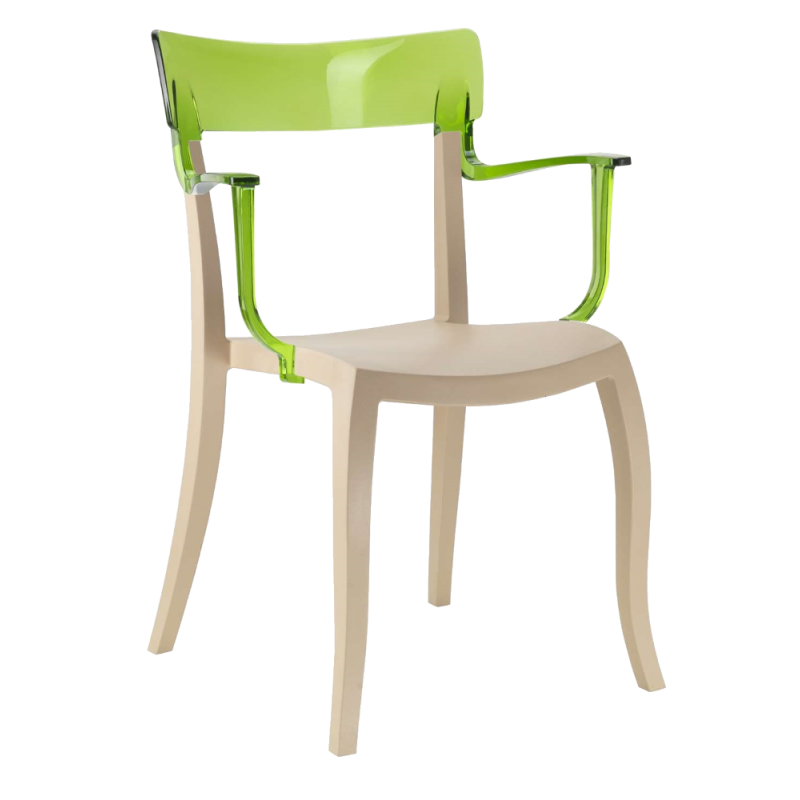 Кресло Papatya Hera-K, бежевый с зеленым (4820082990022) - фото 1