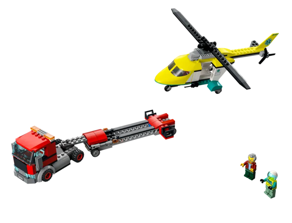 Конструктор LEGO City Грузовик для спасательного вертолета, 215 деталей (60343) - фото 5