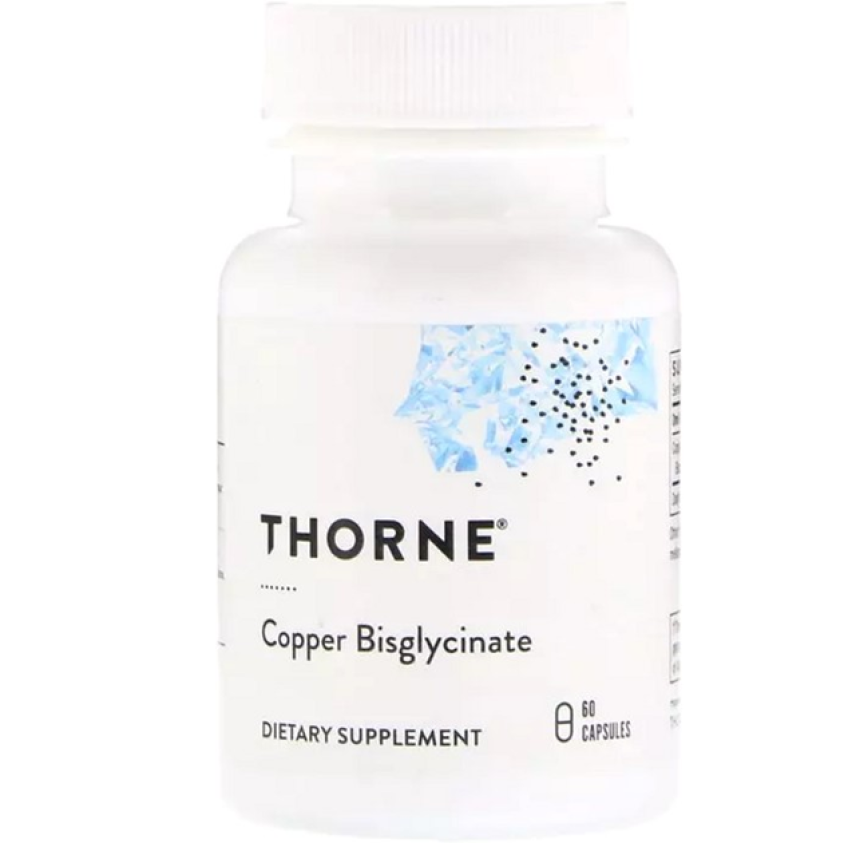 Мідь Thorne Research Copper Bisglycinate 60 капсул - фото 1