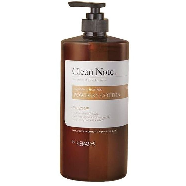 Шампунь парфумований Clean Note Powdery Cotton Perfume Shampoo, для заспокоєння шкіри голови та пошкодженого волосся, 1 л - фото 1