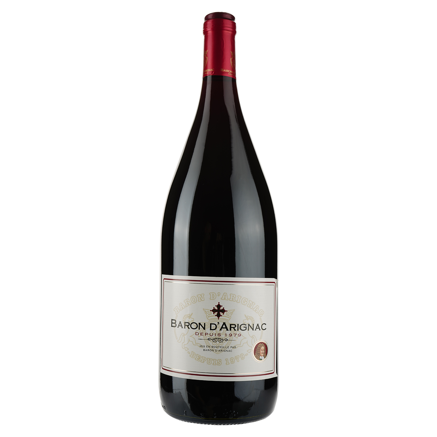 Вино Baron d'Arignac Rouge, червоне, напівсухе, 12%, 1,5 л (27285) - фото 1