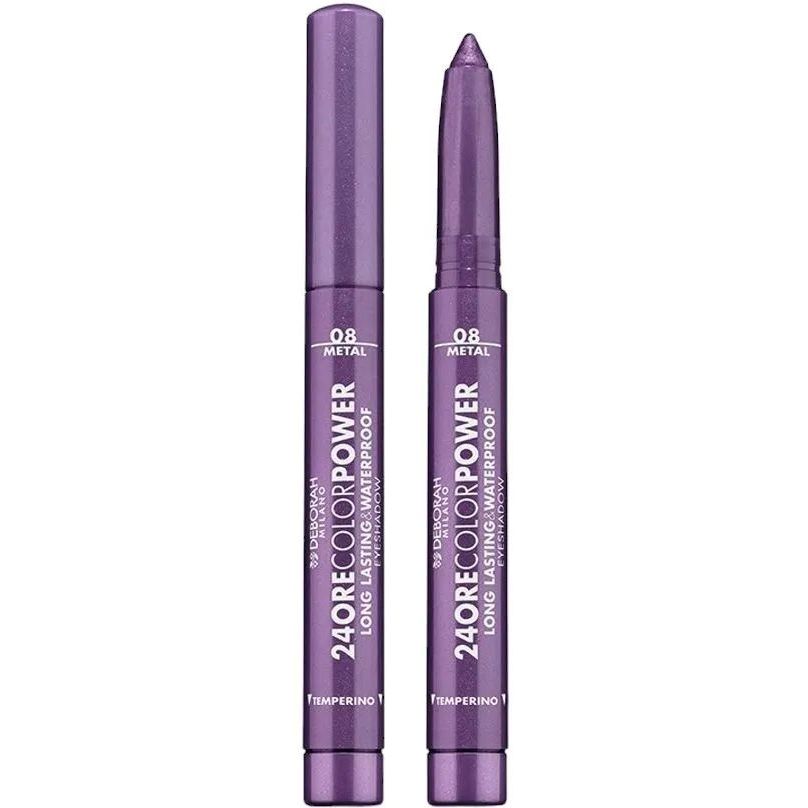 Тіні-олівець для повік Deborah Milano 24 Ore Color Power тон 08 (Deep Purple) 1.4 г - фото 1