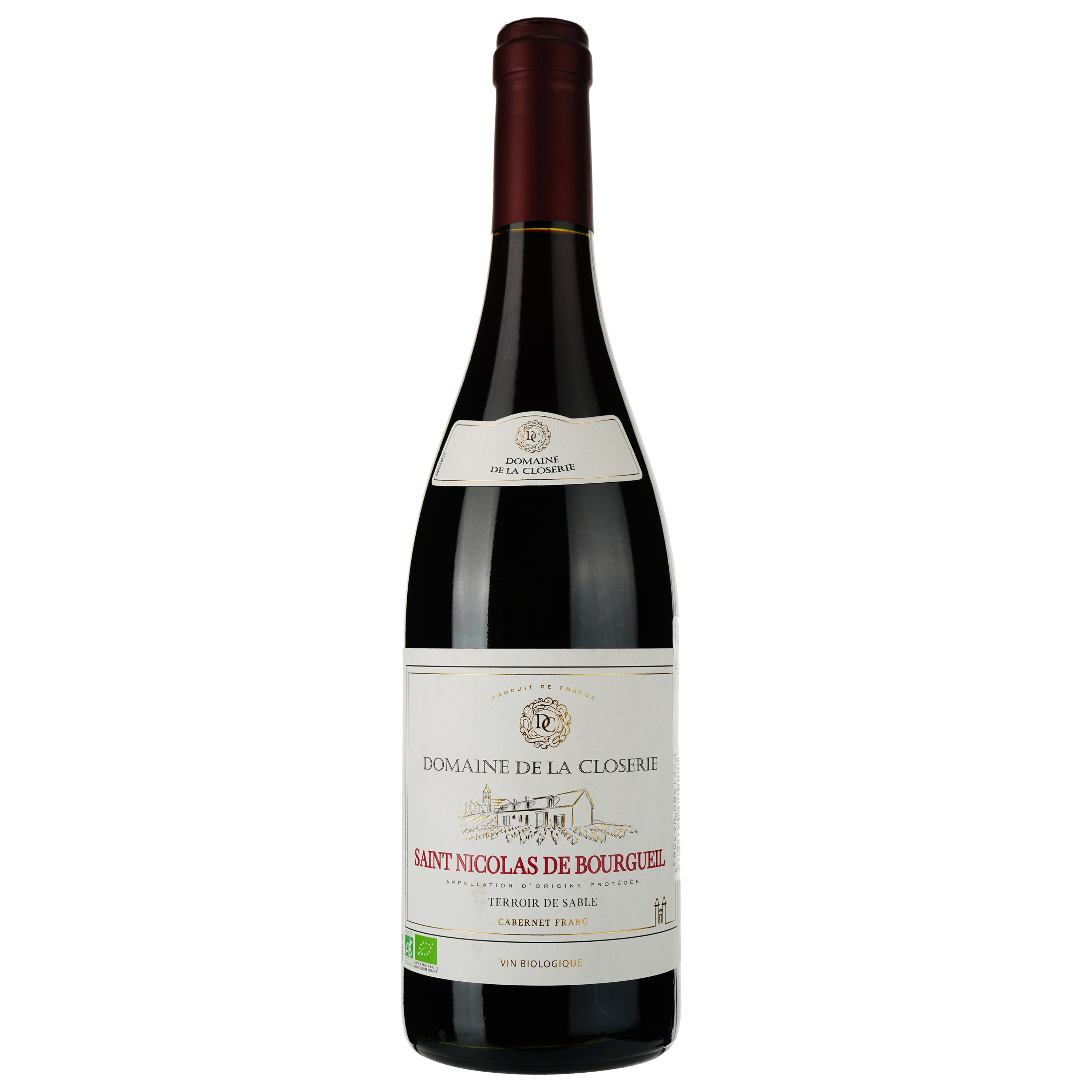 Вино Domaine de la Closerie St Nicolas de Bourgueil AOP Bio 2022, червоне, сухе, 0.75 л - фото 1