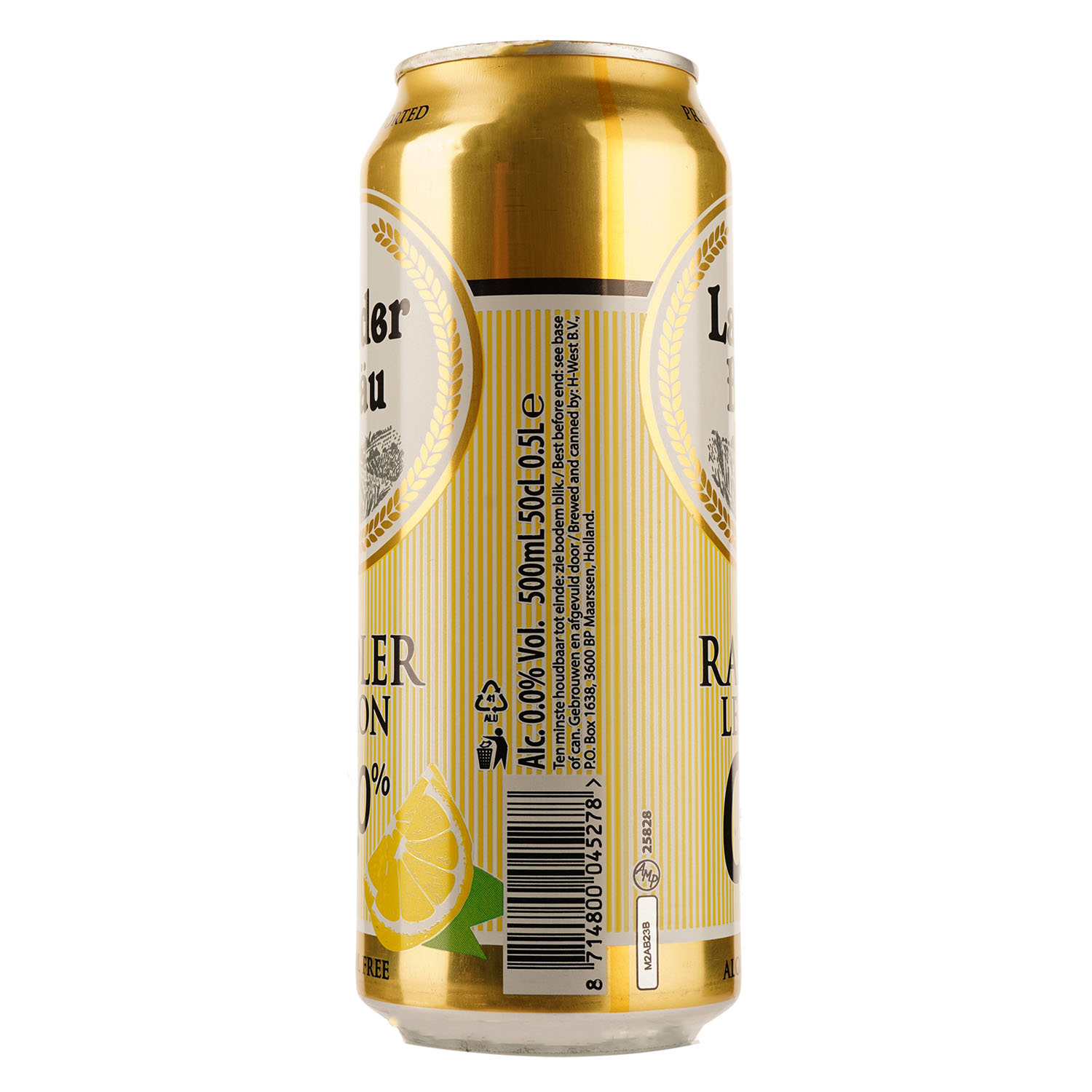 Пиво Landerbrau Radler Lemon, безалкогольное, светлое, фильтрованное, ж/б, 0,5 л - фото 2