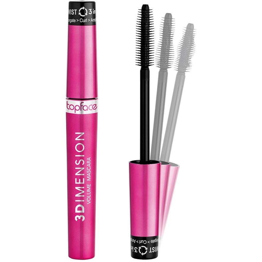 Тушь для ресниц TopFace 3Dimension Volume Mascara PT314, 8 мл - фото 1