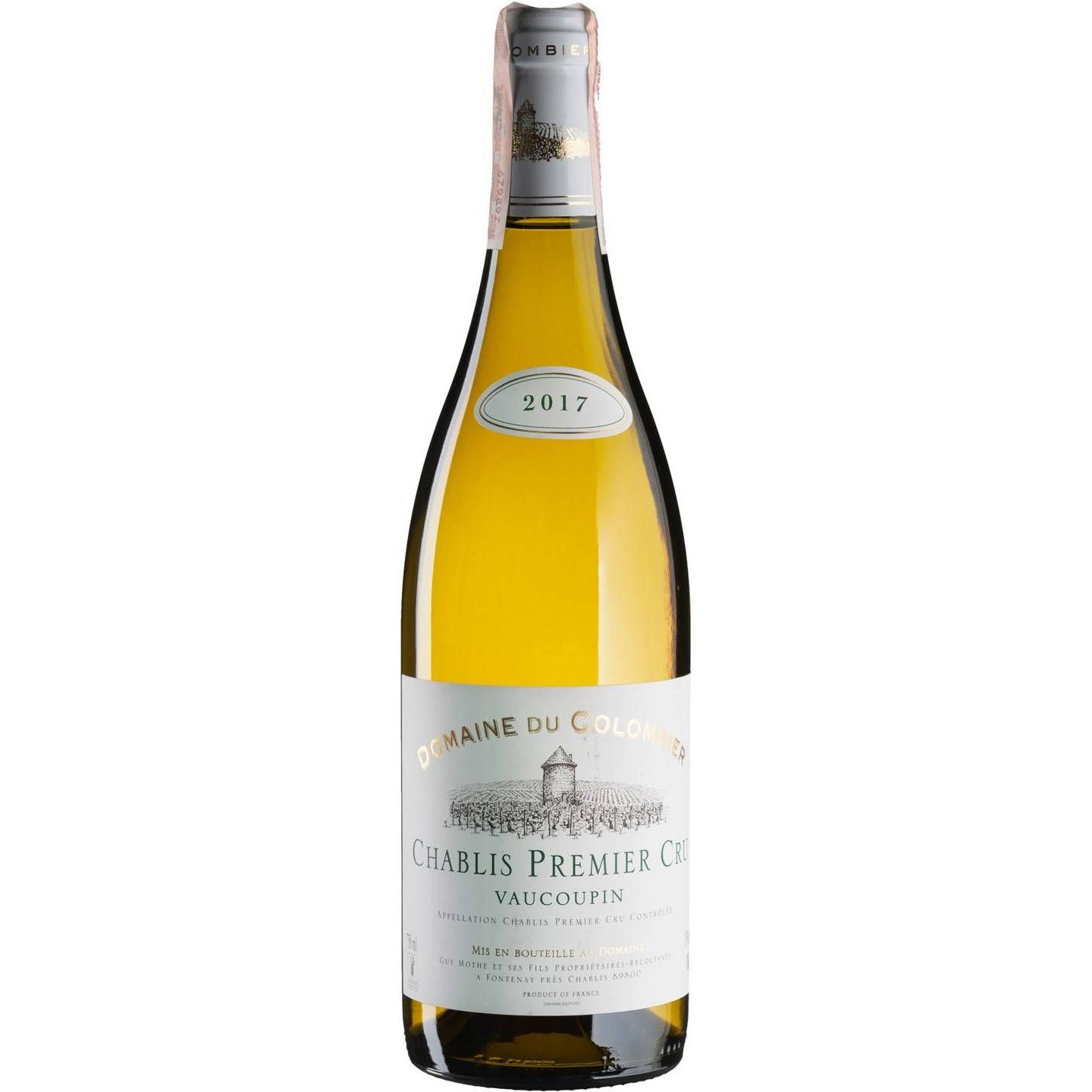 Вино Domaine Du Colombier Chablis Premier Cru Vaucoupin, белое, сухое, 0,75 л - фото 1