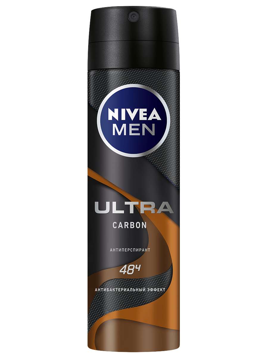 Дезодорант-антиперспирант Nivea Men Ultra Carbon, спрей, 150 мл - фото 1