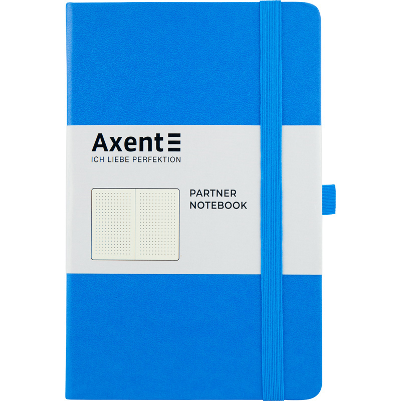 Книга записна Axent Partner A5- у крапку 96 аркушів блакитна (8306-07-A) - фото 1