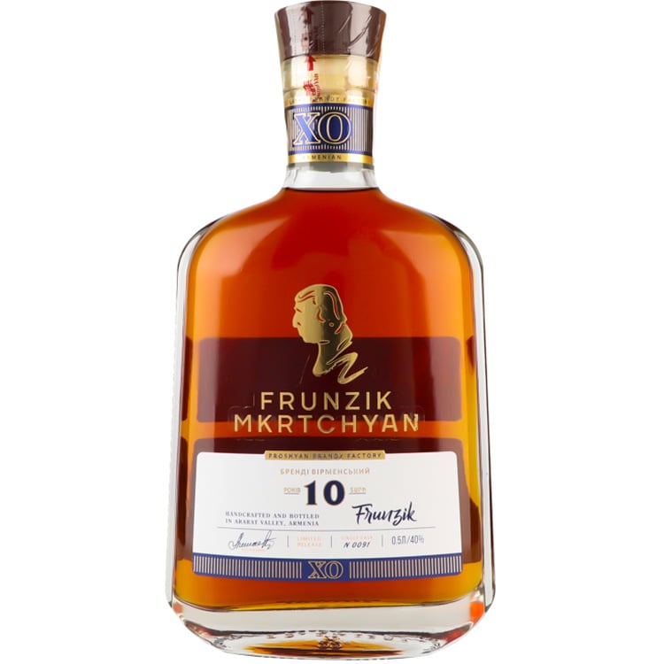 Коньяк Proshyan Frunzik 10 yo, 40%, 0,5 л - фото 1