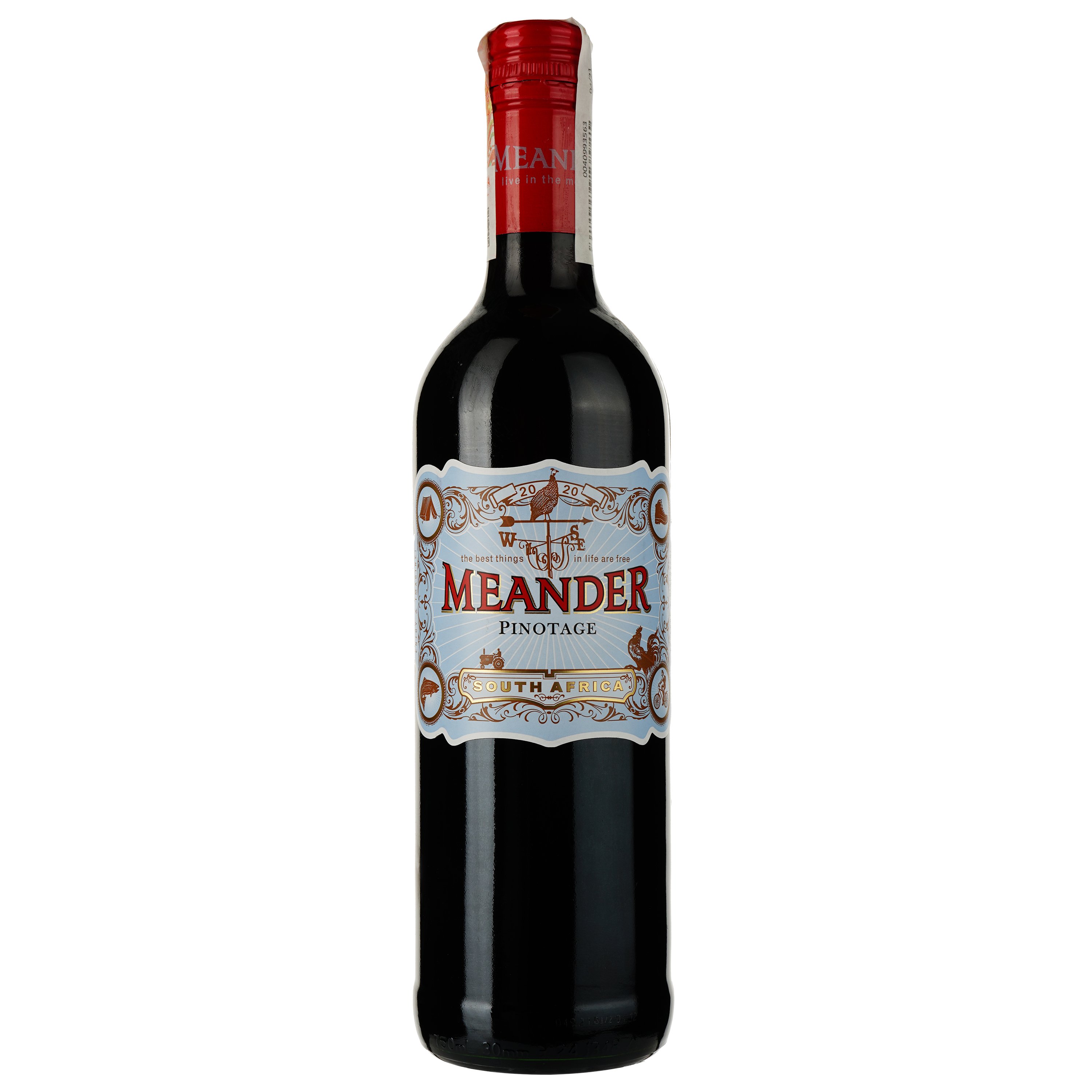 Вино Meander Pinotage, червоне, сухе, 0.75 л - фото 1