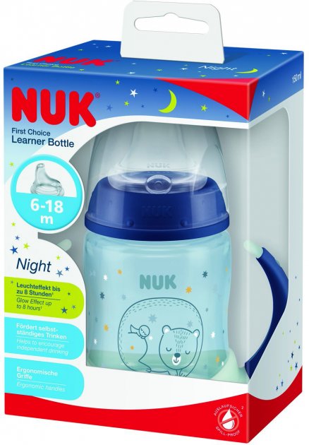 Пляшечка NUK First Choice Ведмедик, 150 мл, синій (3952375) - фото 3