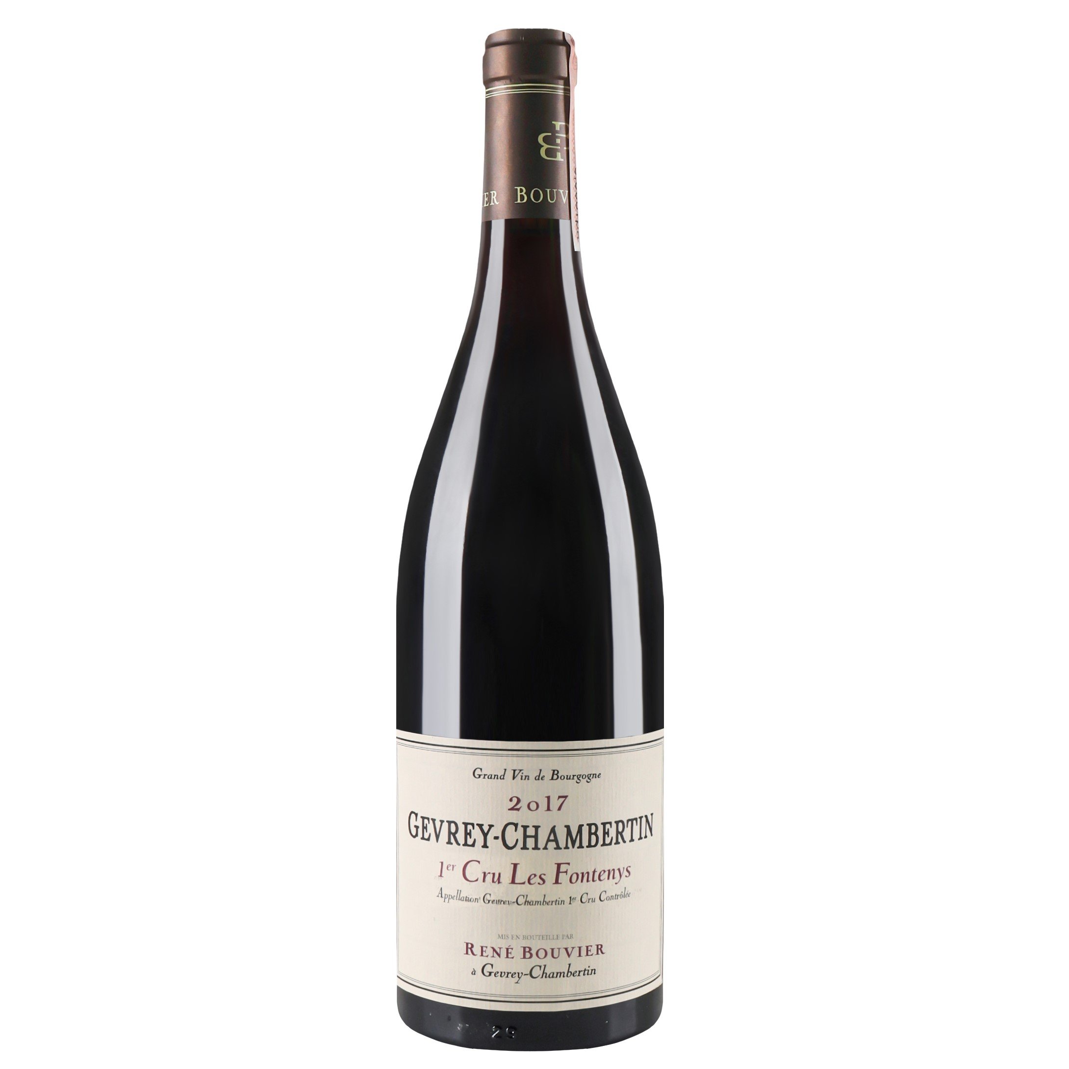 Вино Domaine Rene Bouvier Gevrey-Chambertin 1er cru Les Fontenys 2017 АОС/AOP, 13%, 0,75 л (804554) - фото 1