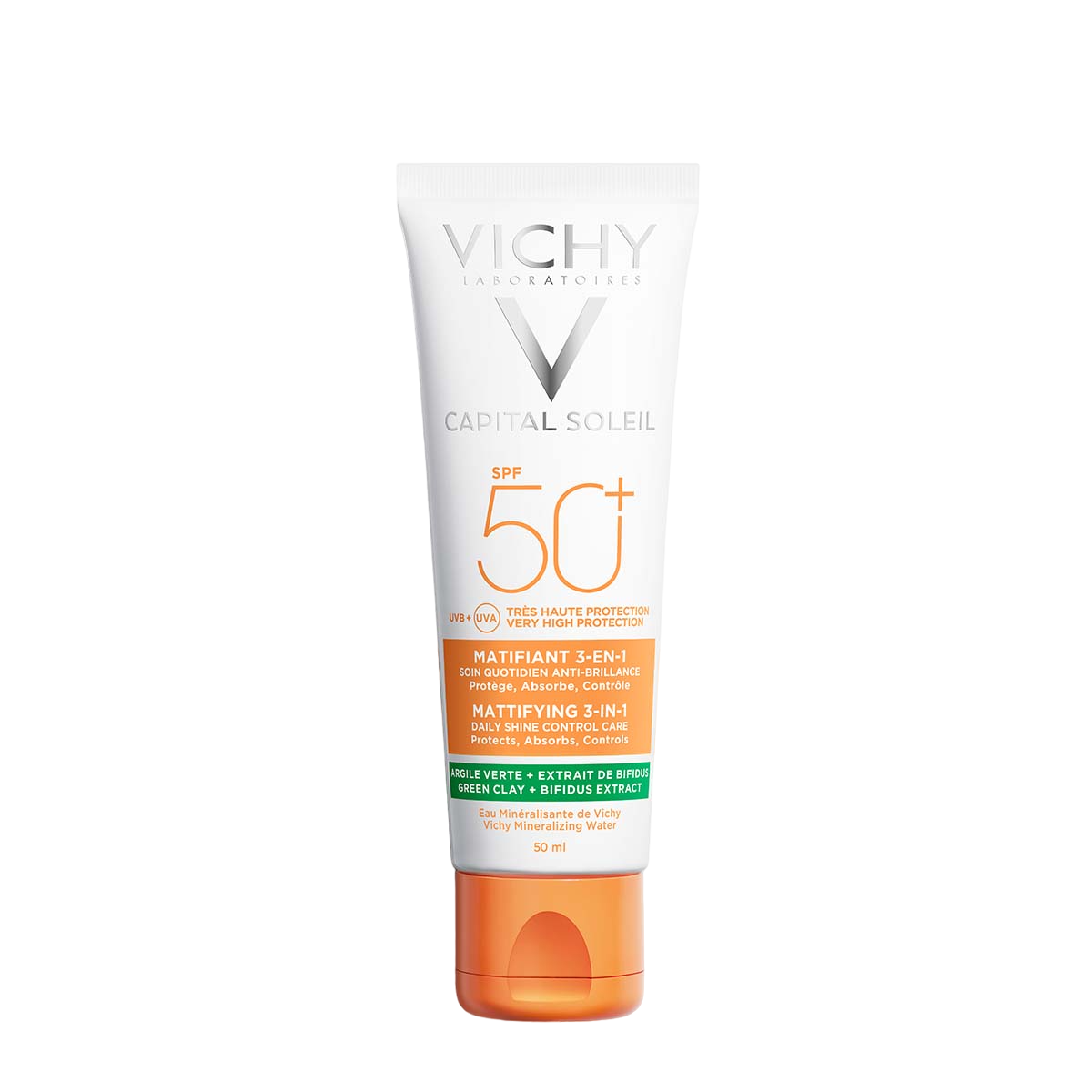 Солнцезащитный матирующий крем 3в1 Vichy Capital Soleil Mattifying для жирной, проблемной кожи, SPF50+, 50 мл (MB232700) - фото 2