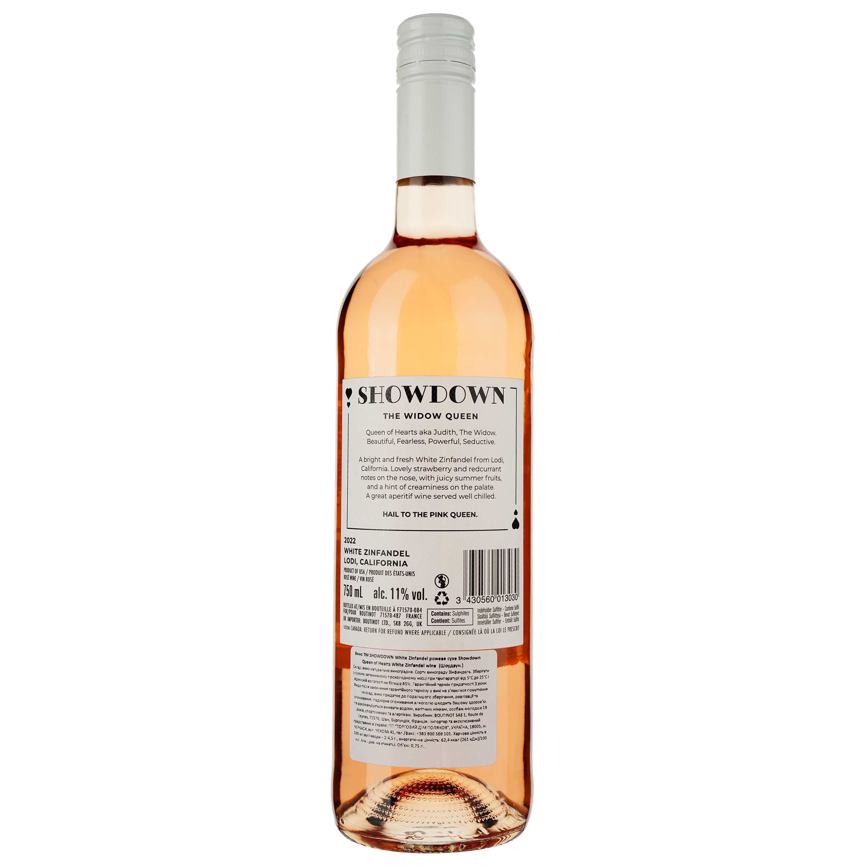 Вино Showdown White Zinfandel розовое сухое 0.75 л - фото 2
