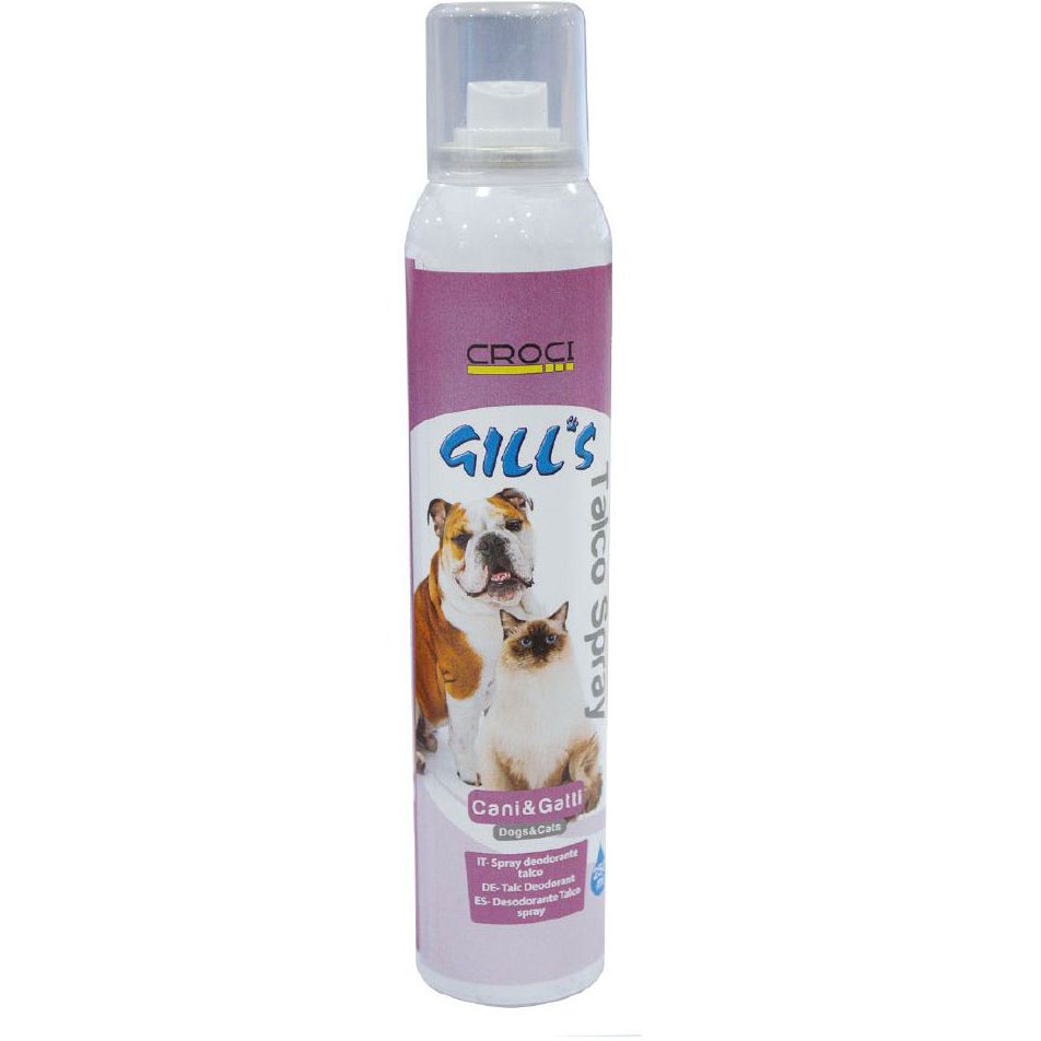Дезодорант-спрей для собак і котів Croci Gills з тальком 250 мл - фото 1