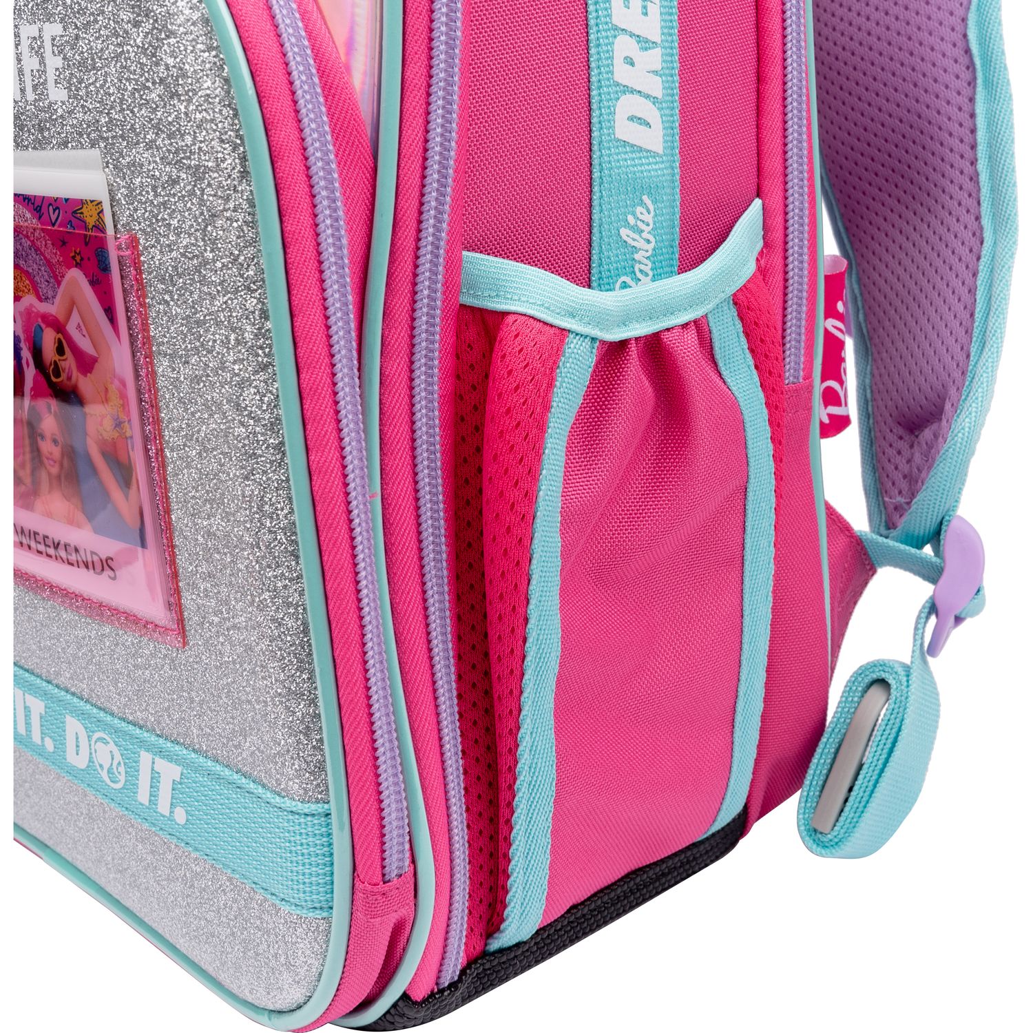 Рюкзак каркасний Yes S-78 Barbie, розовый с серым (552124) - фото 7