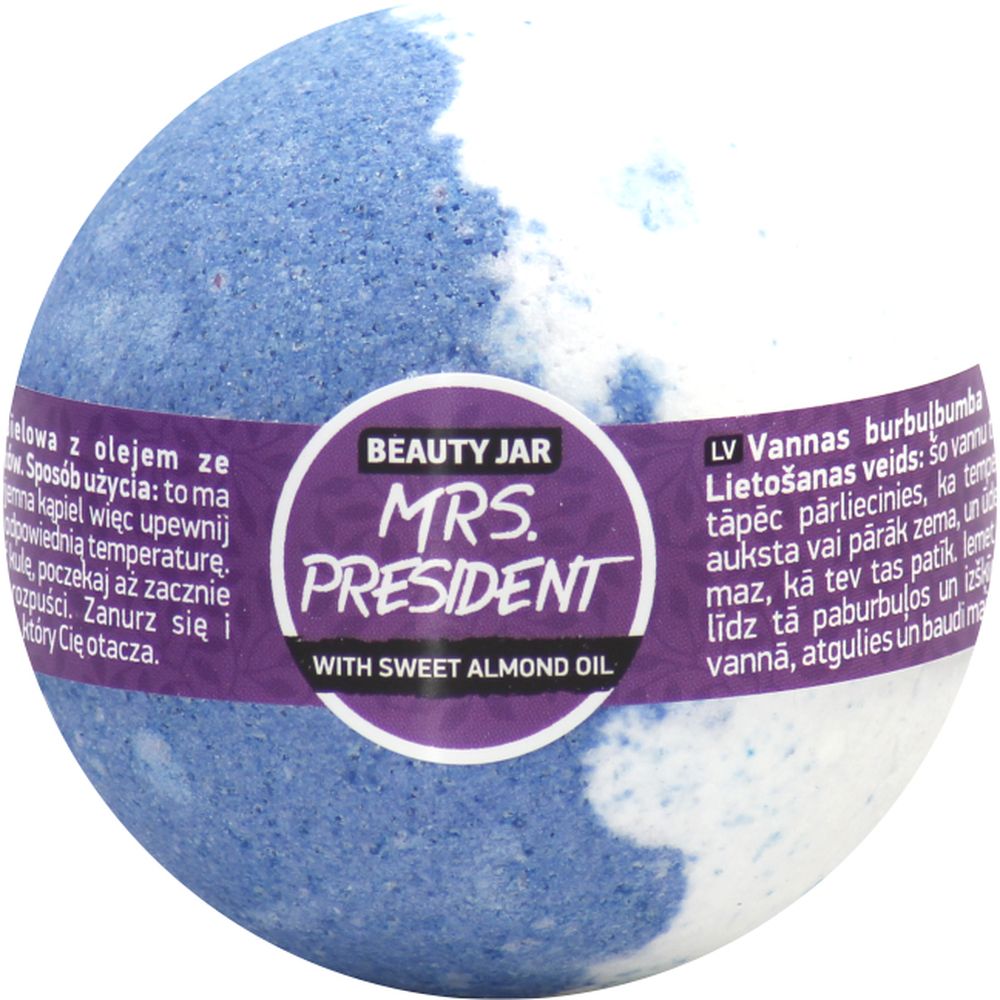 Бомбочка для ванны Beauty Jar Mrs. President 150 г - фото 1