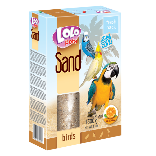 Песок для птиц Lolopets Апельсиновый,1500 г (LO-72091) - фото 1