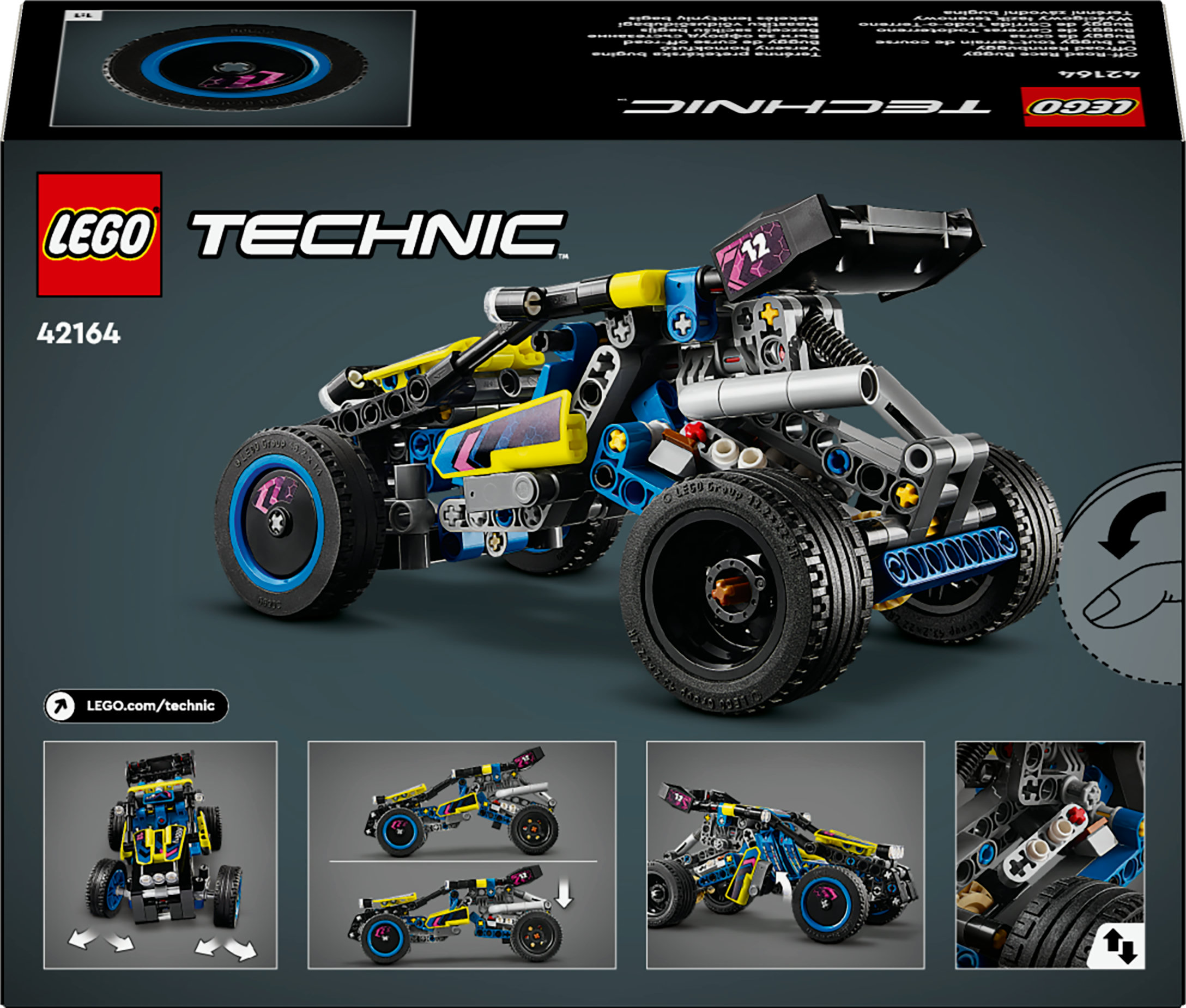 Конструктор LEGO Technic Внедорожник багги для гонок 219 детали (42164) - фото 9