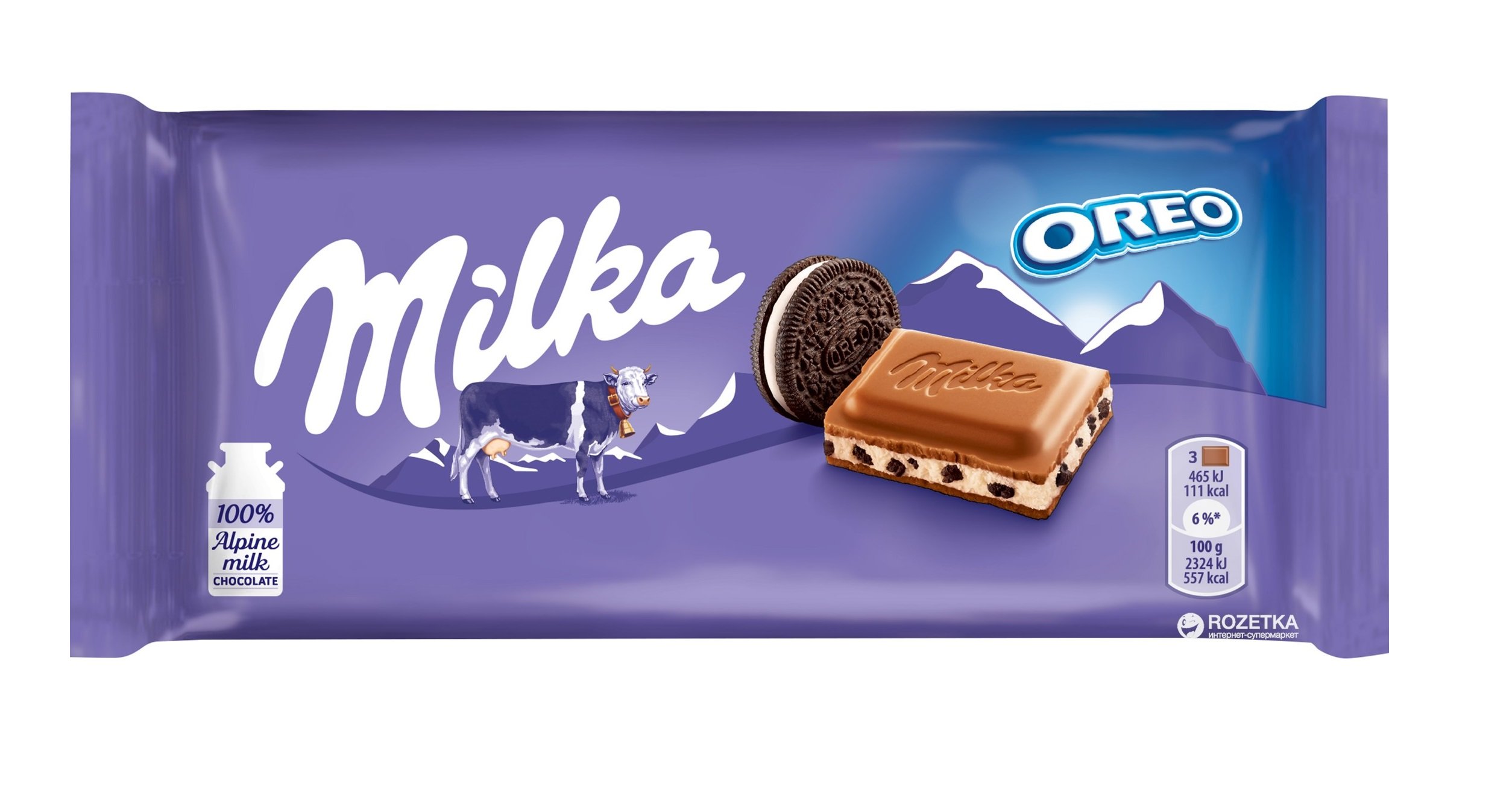 Шоколад Milka крем із печивом Oreo, 100 г (659491) - фото 1