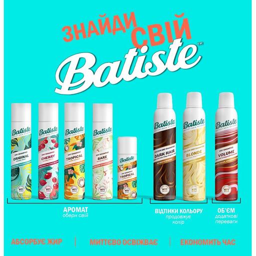 Сухий шампунь Batiste для темного волосся, 200 мл - фото 3