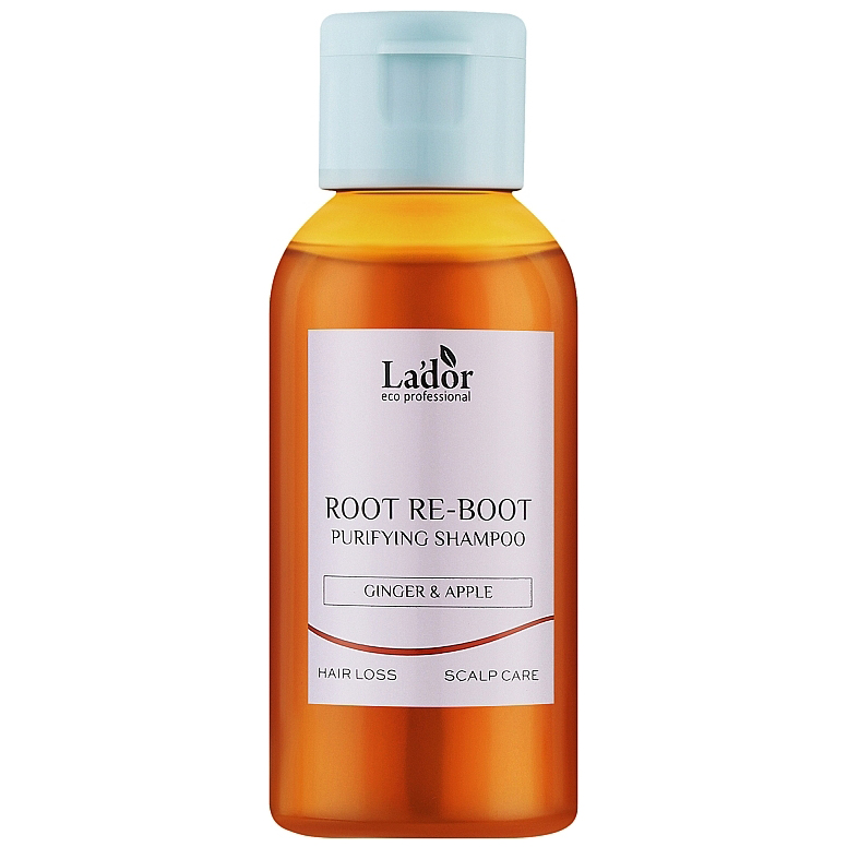 Шампунь для догляду за пористим волоссям La'dor Root Re-Boot Purifying Shampoo Ginger & Apple 50 мл - фото 1