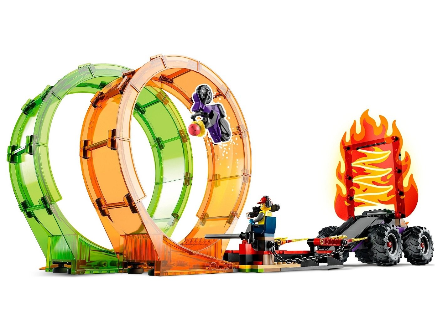Конструктор LEGO City Двойная петля Арена для трюков, 598 деталей (60339) - фото 6