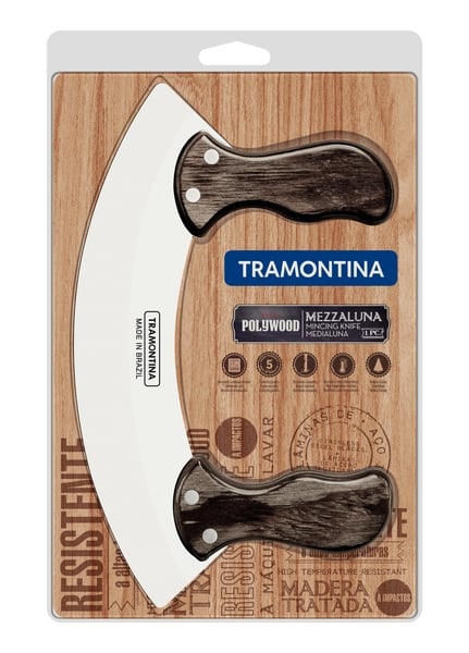 Нож мезалунна для зелени Tramontina Polywood, 250 мм (6591632) - фото 1