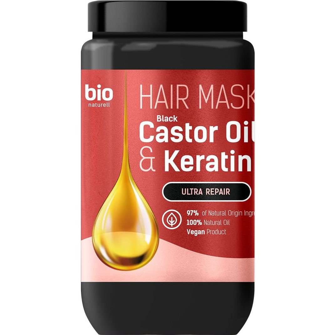 Маска для волосся Black Castor Oil & Keratin Ультравідновлення, 946 мл - фото 1
