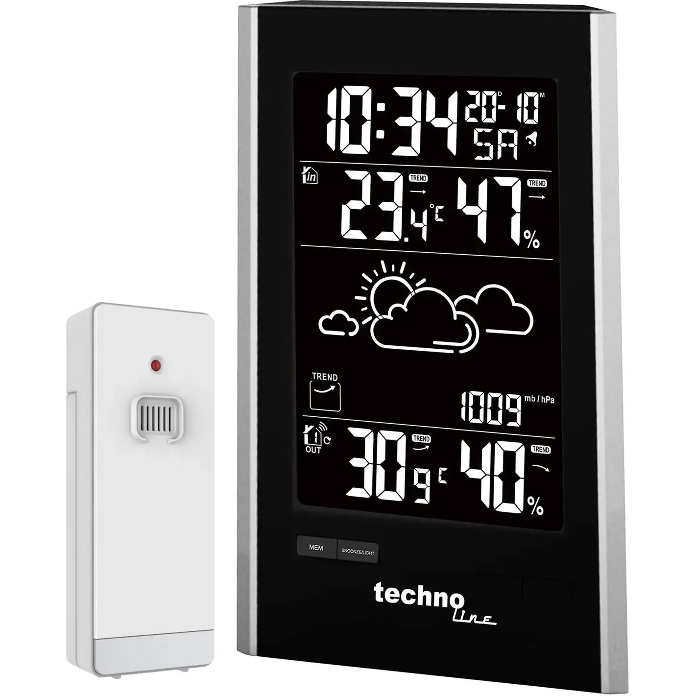 Метеостанція Technoline WS9060 Black/Silver (WS9060) - фото 1