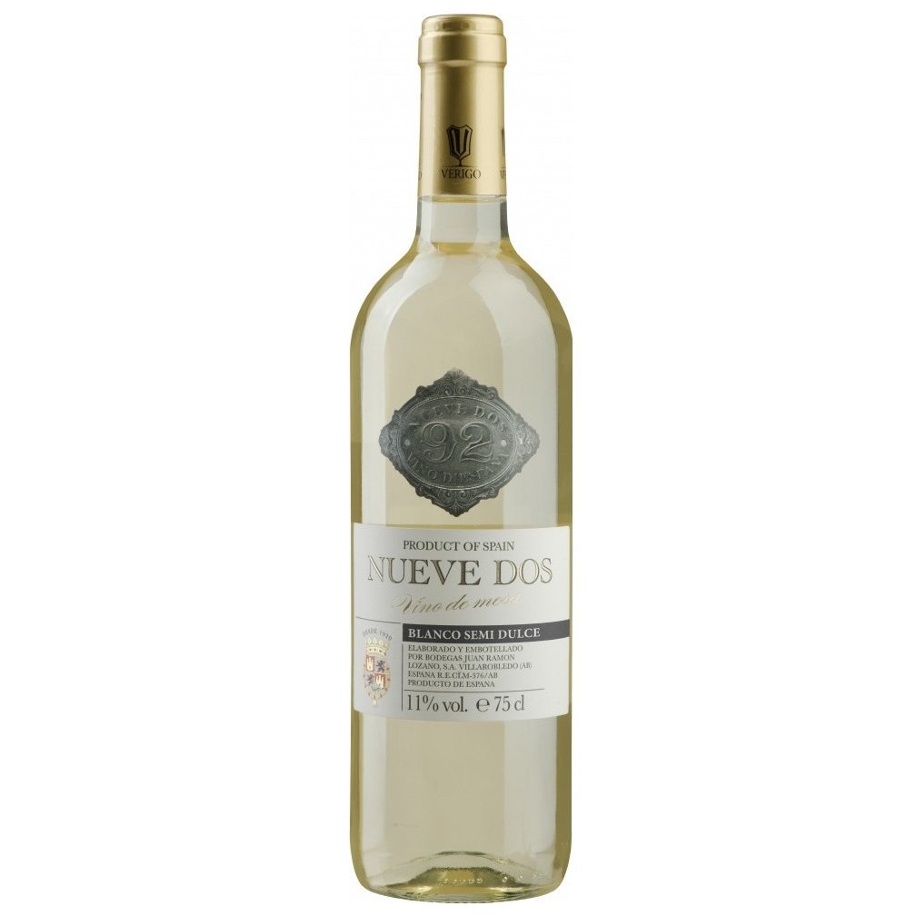 Вино Bodegas Lozano Nueve Dos Blanco Semidulce, біле, полусладкое, 11%, 0,75 л (35668) - фото 1