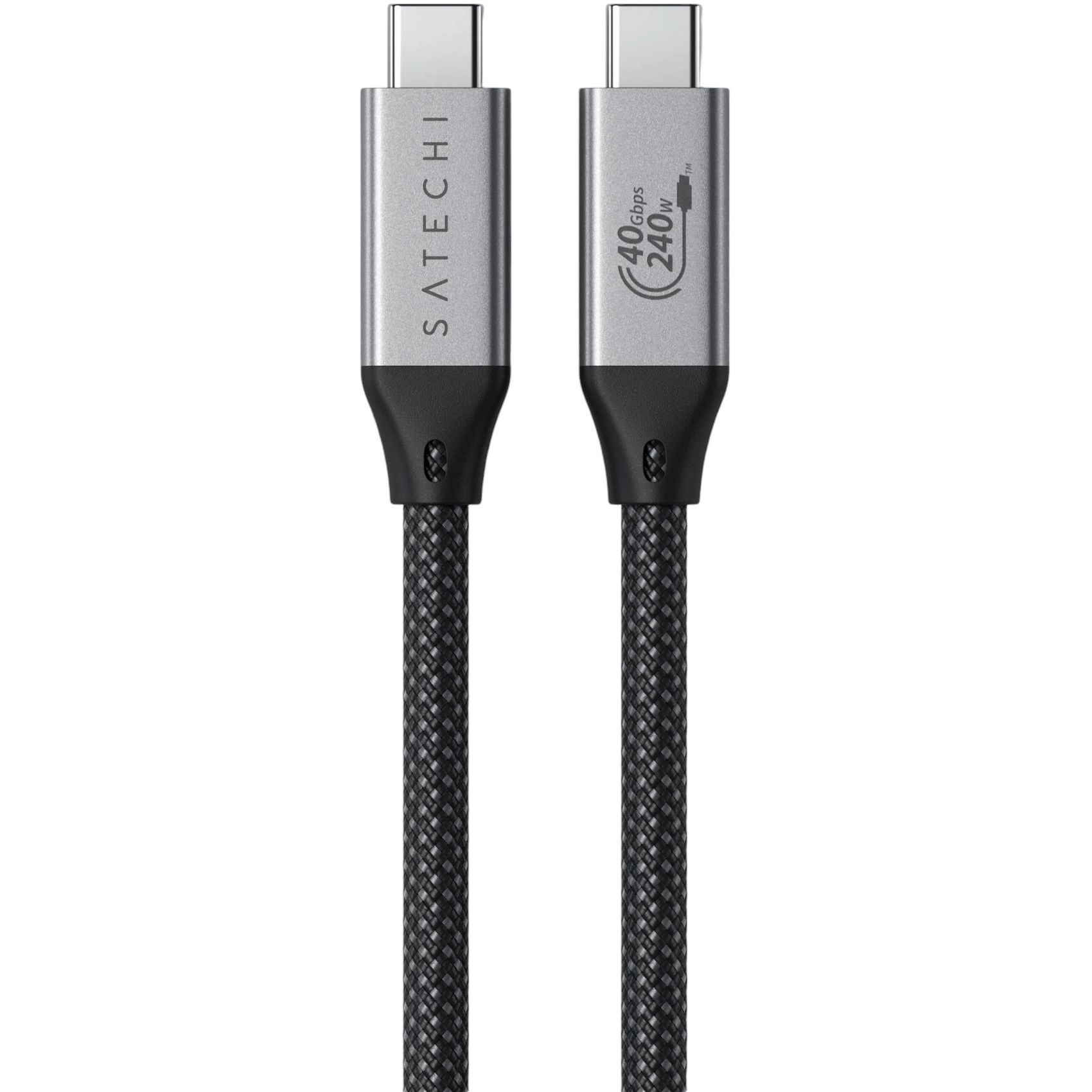 Кабель Satechi USB4 Pro 240W Space Gray 1.2 м - фото 2