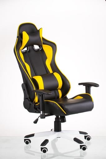 Геймерское кресло Special4you ExtremeRace черное с желтым (E4756) - фото 16