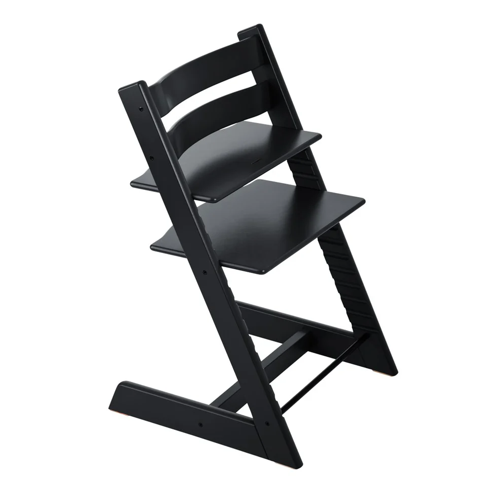 Набір Stokke Baby Set Tripp Trapp Black: стільчик та спинка з обмежувачем (k.100103.15) - фото 1